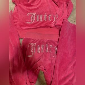 Hot pink authentic Juicy couture tracksuit
